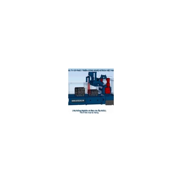 Line of waste treatment equipment