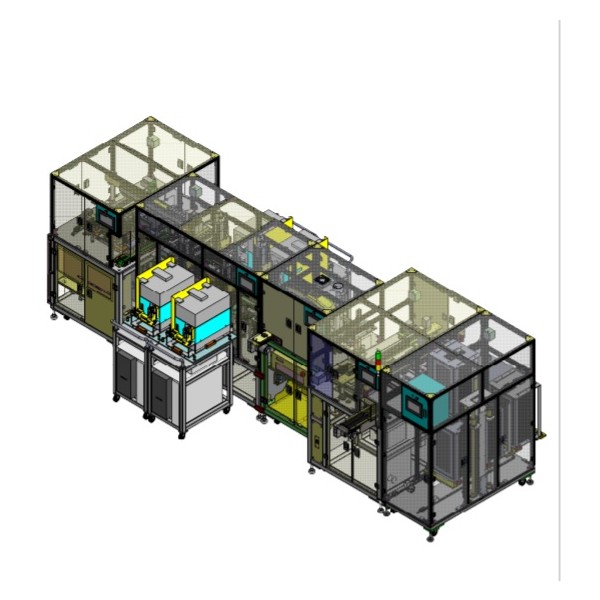 PCB cutting & assembly components line