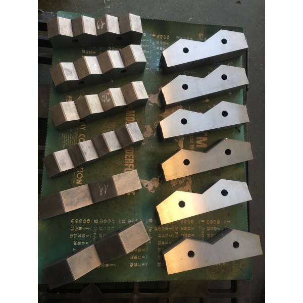 Expanded mesh blade processing