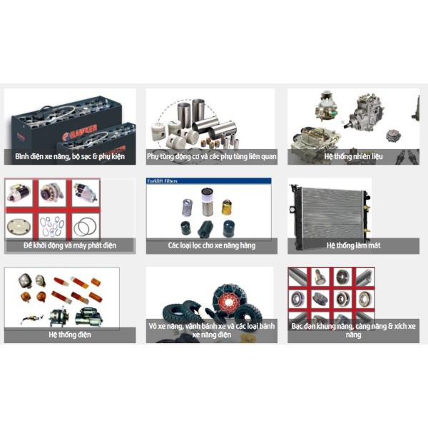 PHỤ TÙNG XE NÂNG & MÁY PHÁT ĐIỆN