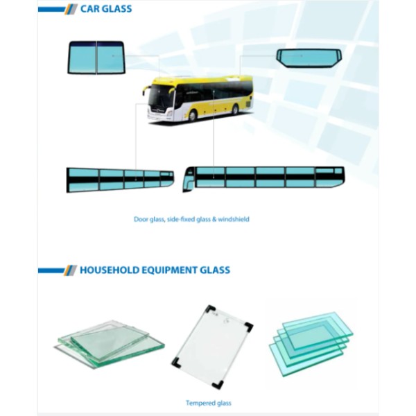 Truck - bus glass, passenger car windshield, truck barrel glass, electric vehicle glass, excavatorglass, construction and civil glass,...