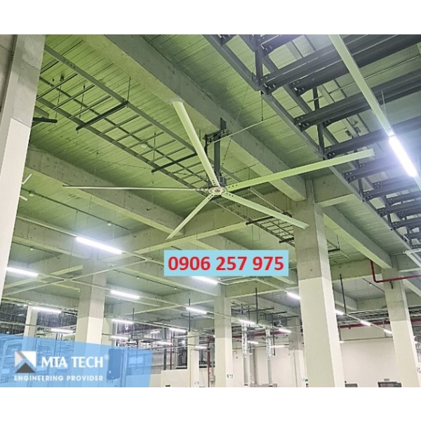 Quạt HVLS - quạt trần công nghiệp cánh lớn - MTA Tech