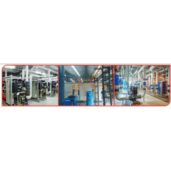 Layout of electrical, gas, and water systems for industrial plants