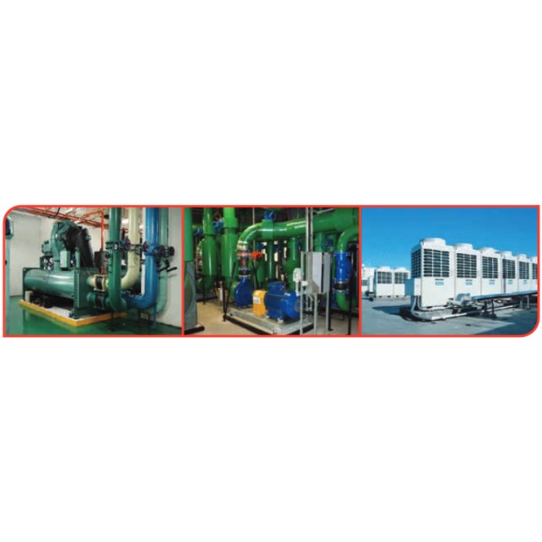 Pipeline equipment for chiller systems, large capacity air conditioners