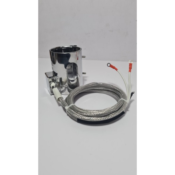 Stainless steel heating ring with sensor hole for wire