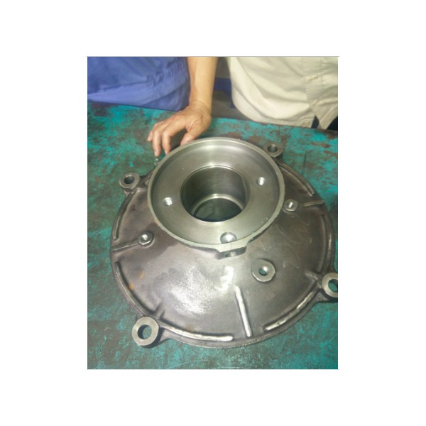 Casting blanks, finish machining, hot-dip galvanizing (Porcelain insulator base)