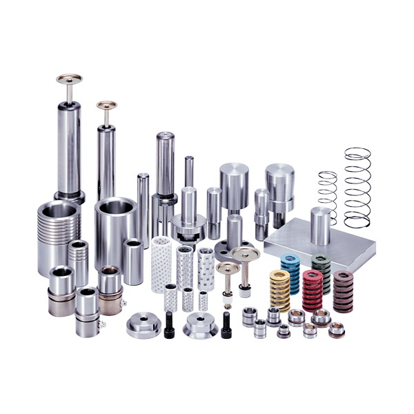 Parts for plastic molds and press molds, machining of cylindrical parts (round parts)