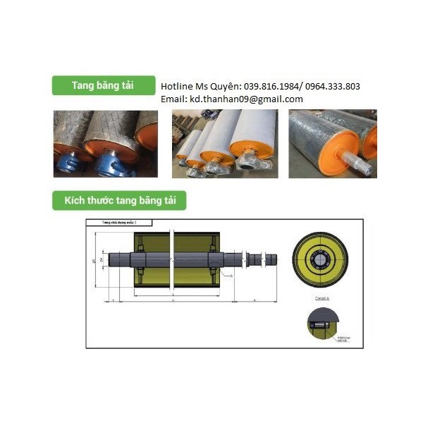 Conveyor tensioner with pillow block