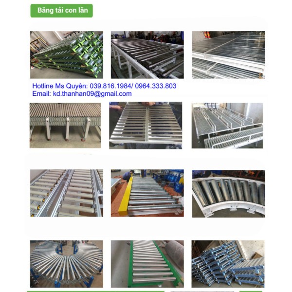 Stainless steel & galvanized roller conveyor system