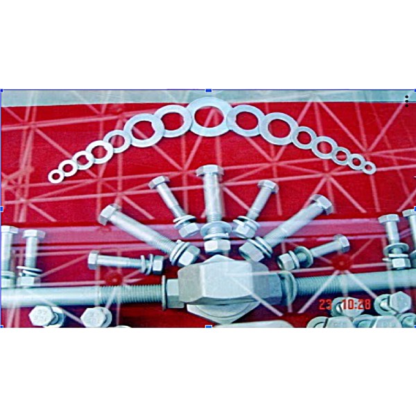 Bolts and nuts manufactured on an automatic press processing line