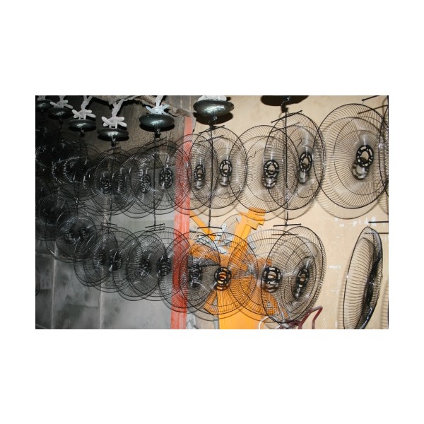 Powder-coated fan guard