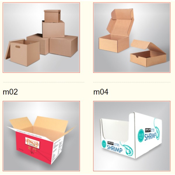Paper cartons and carton boxes