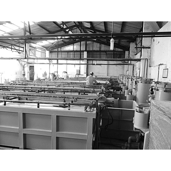 Rack plating line