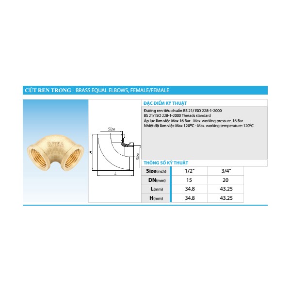 Female threaded elbow