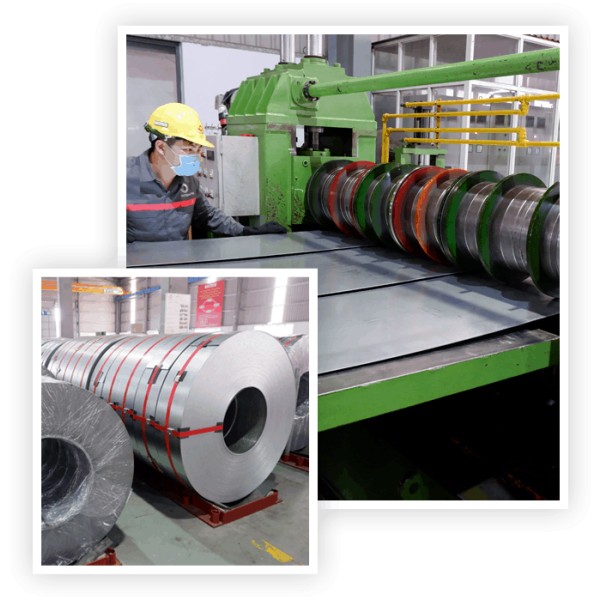 Steel plate and steel coil surface treatment