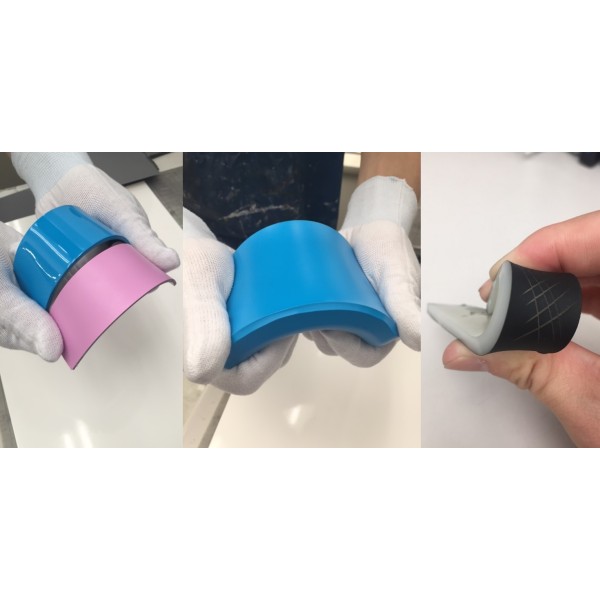 Urethane rubber coating, non-peeling