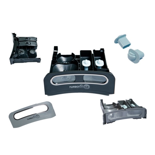 [Injection molded plastic components] Washing machine detergent tray