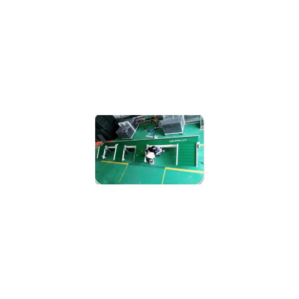 Waste sorting belt conveyor