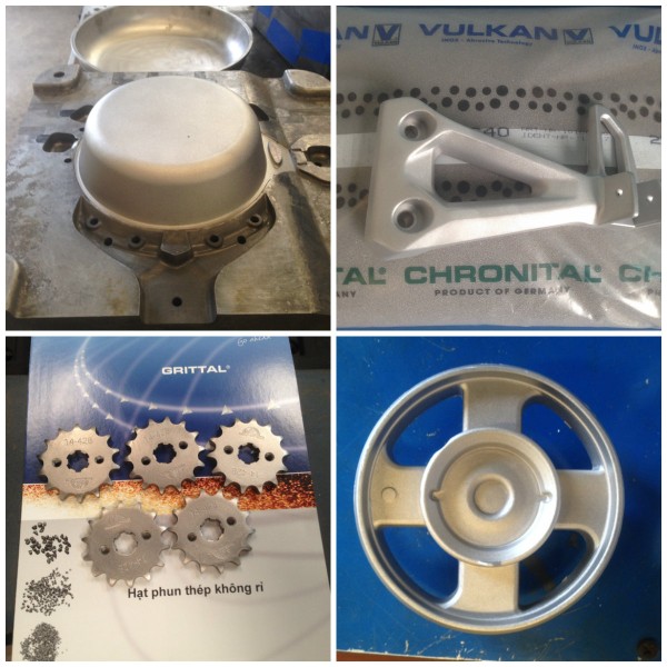 Stainless steel abrasive grains