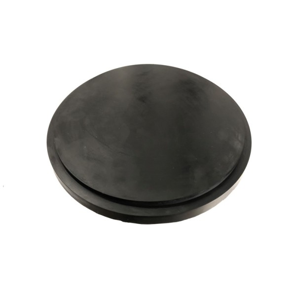 Rubber disc for pot bearing
