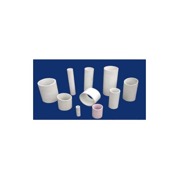 Ceramic tubes for medium-frequency induction furnaces and high-frequency induction furnaces