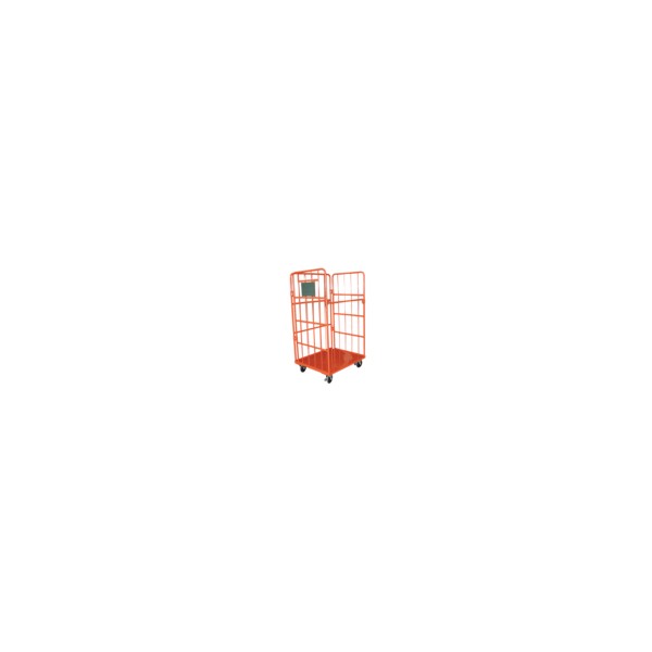 Stainless steel cart for transport in restaurants, hotels, etc.