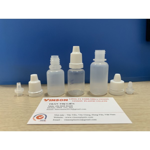 Bộ chai nhỏ mắt PP,PE 10-15ml