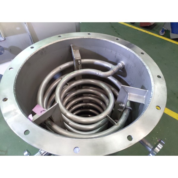 Internal coil tank