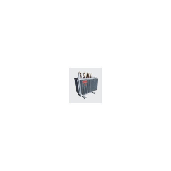 Conventional sealed 3-phase transformer with porcelain insulators
